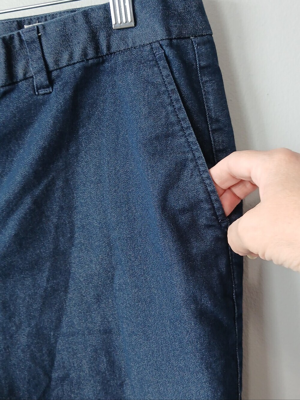 GAP Slim City Crop Denim Pants Womens 16 Tall Classic Office Casual - Picture 3 of 7
